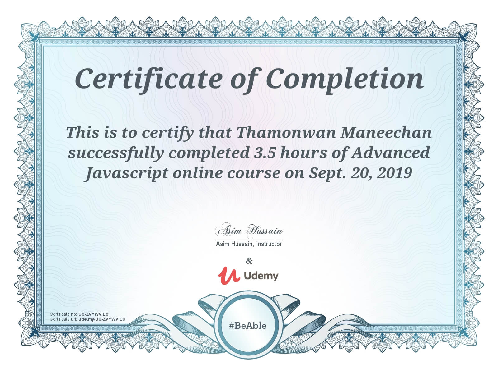 Certificates Software Certificates software